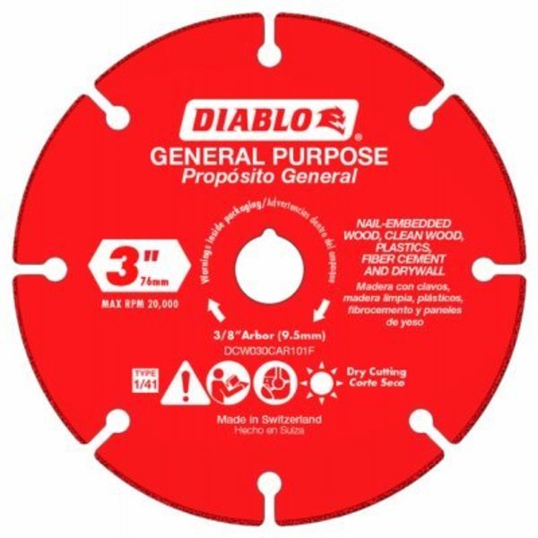 Bsc Preferred 3 Carb Cut Off Wheel DCW030CAR101F